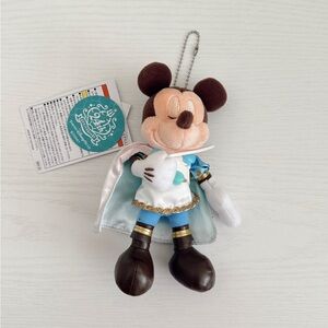 Tokyo Disney sleeping Prince Mickey Mouse plush keychain